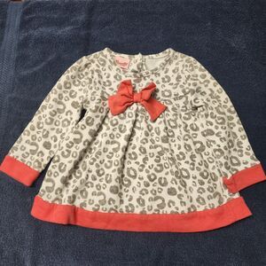 Nanette 24 Months White Gray And Pink Leopard Spot Shirt
